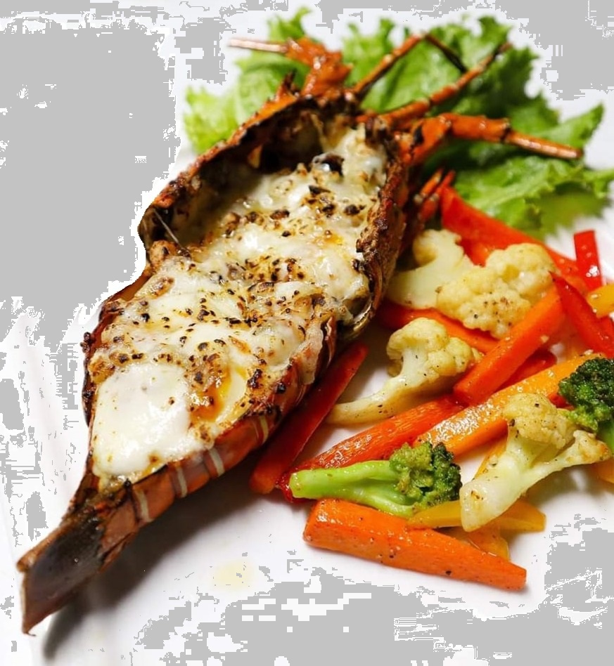 Grilled Lobster with Sauteed Veggies